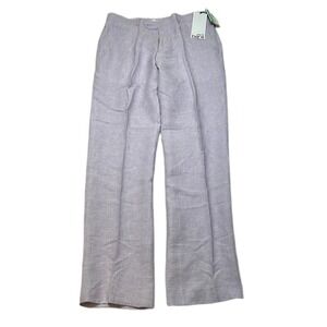 Bar III Linen Dress Pants Mens 34x34 Lavender Purple Slim‎ Fit Chambray NEW